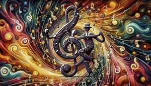 Symboles musicaux et danse de tango