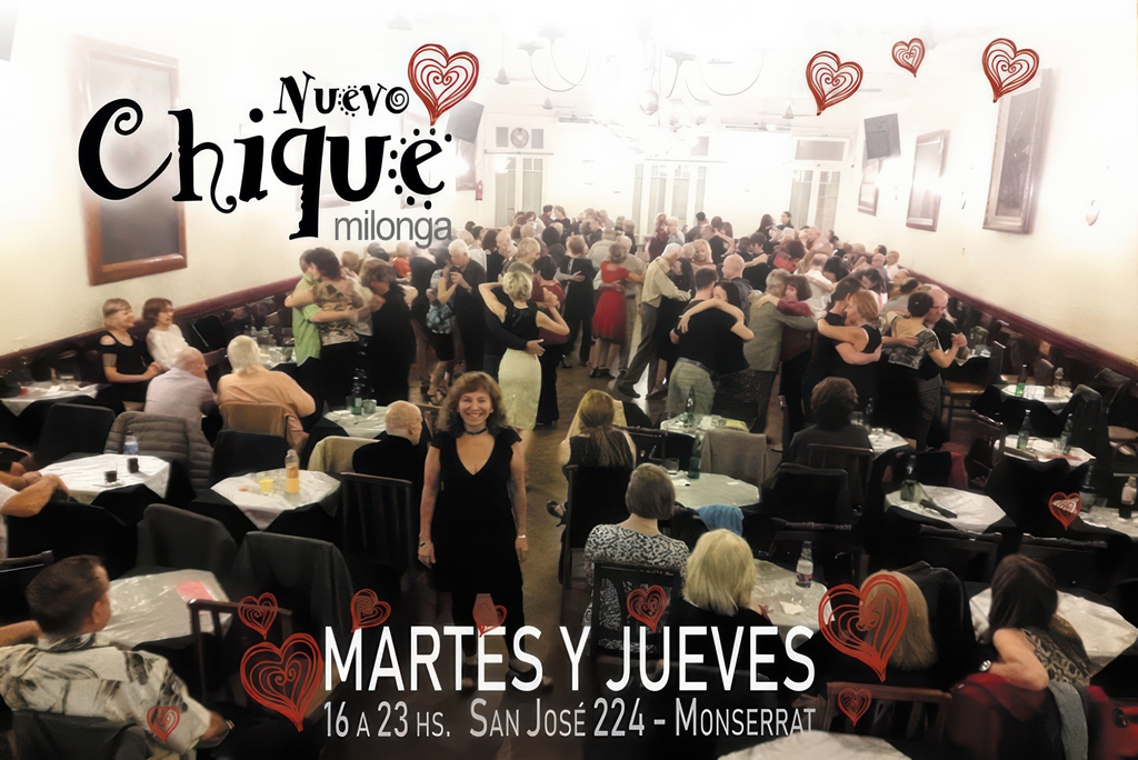 Nuevo Clique, la milonga del corazón. https://www.facebook.com/nuevochique.milongadelcorazon?locale=es_LA