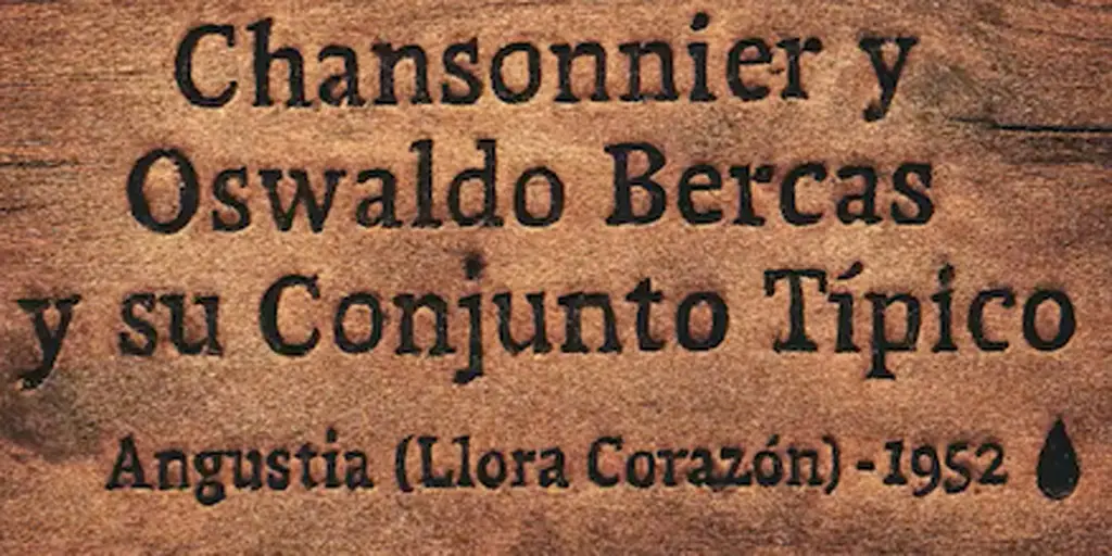 La mention pour Angustia qui permet de dater l'enregistrement de Garufa. Image André Vagnon (Bible Tango).