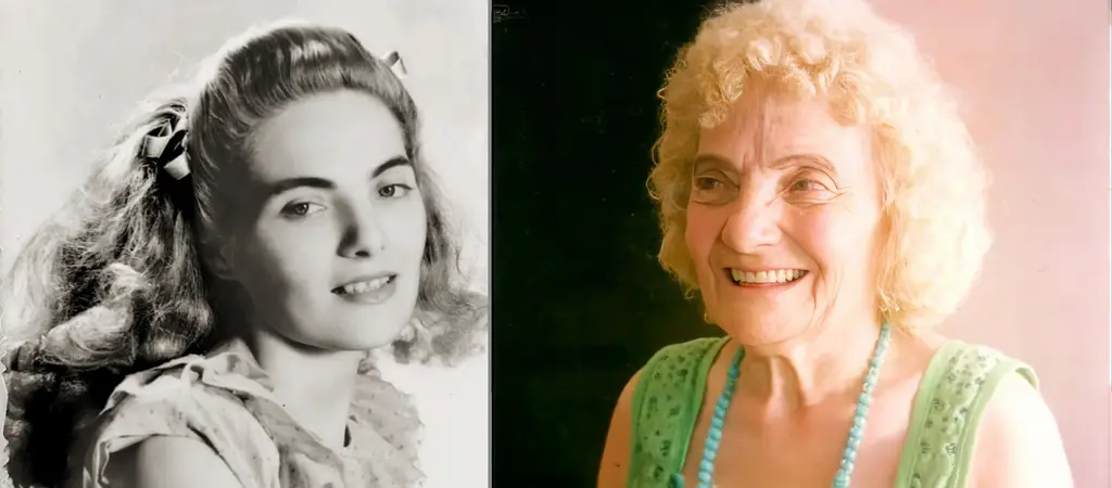 Mercedes Strickler Khalow alias Mercedecitas en 1940 et 2000