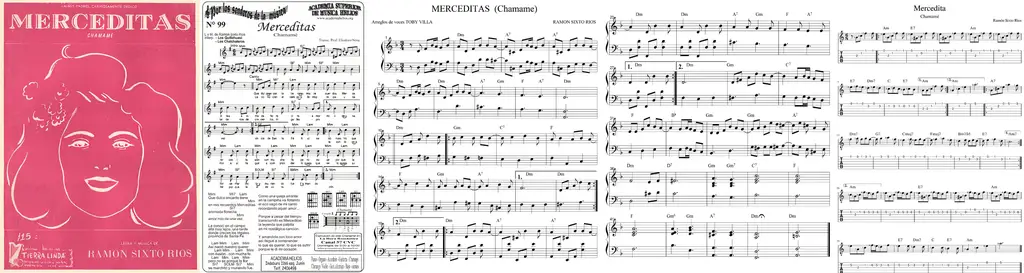 Partitions de Merceditas 1941, Sixto Ramón Ríos…