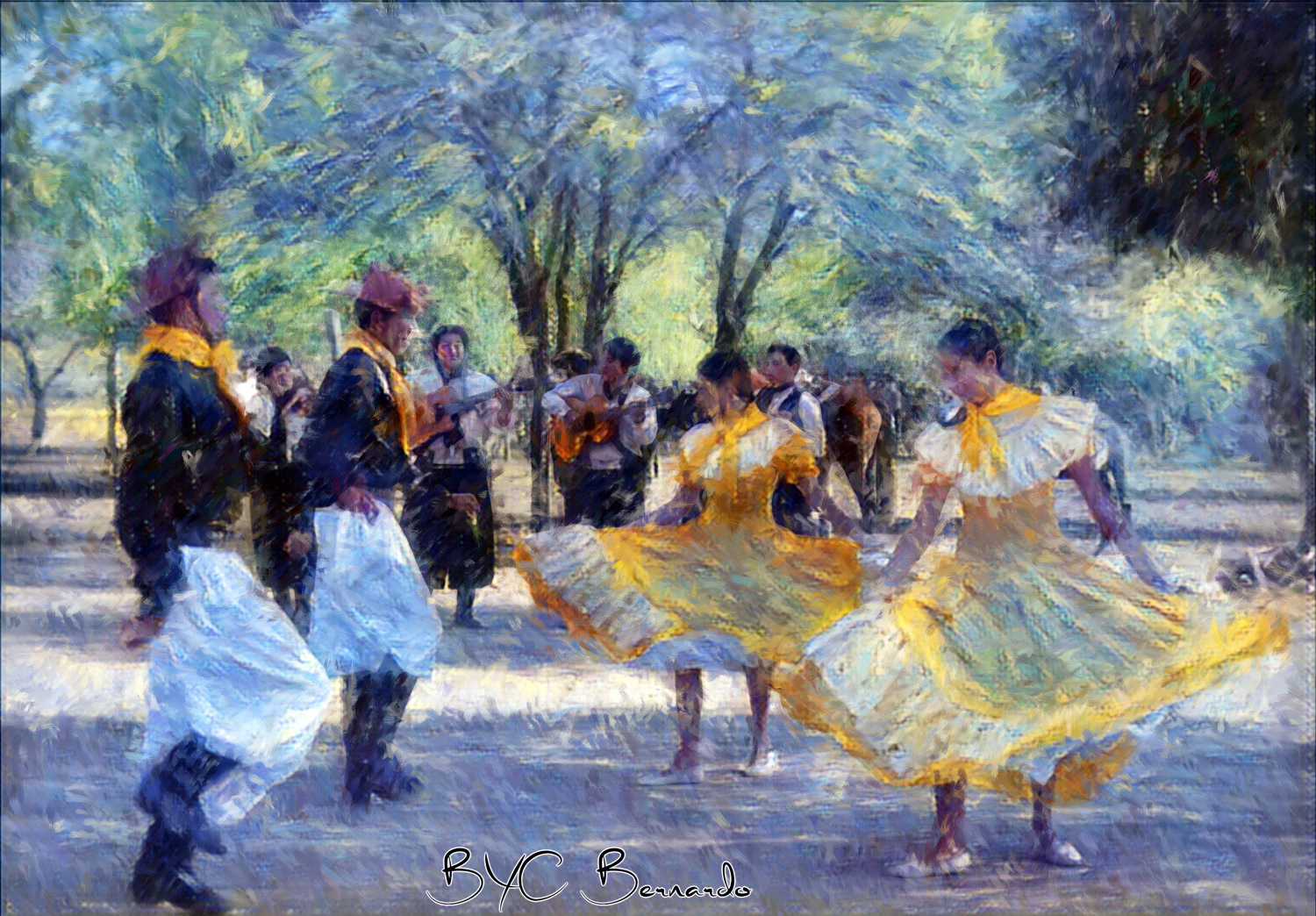 Chacarera – D’après un photogramme de « Bailes típicos de Santiago del Estero » de Guadaconsti