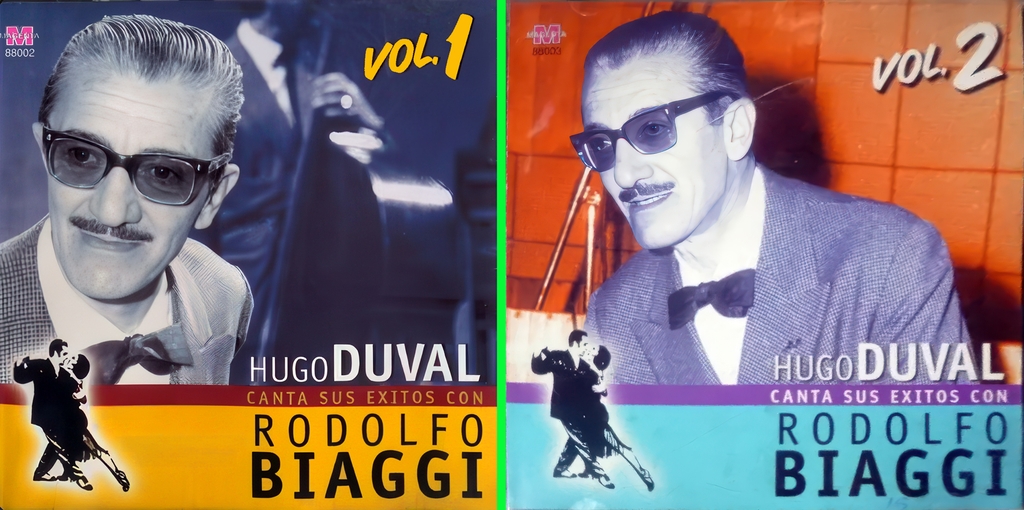 La couverture des deux CD est tout autant trompeuse que celle des disques LP. On peut penser qu'on achète un véritable enregistrement par Biagi.