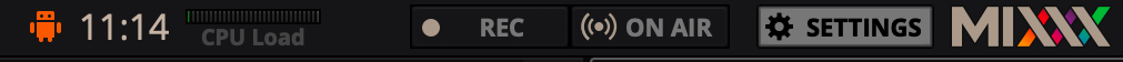 Ce qui se trouve en haut et à droite de l’interface de MIXXX.